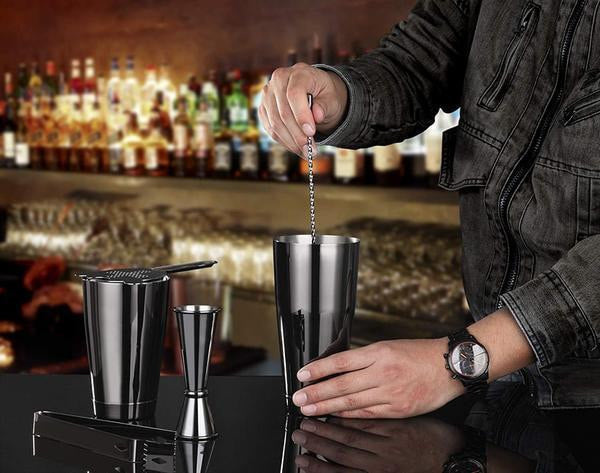 Shaker Cocktail Kit, Set Barman Cocktail en Acier Inoxydable de 12