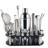 Kit pour cocktail<br>22 pièces en acier inoxydable - Queue de Coq