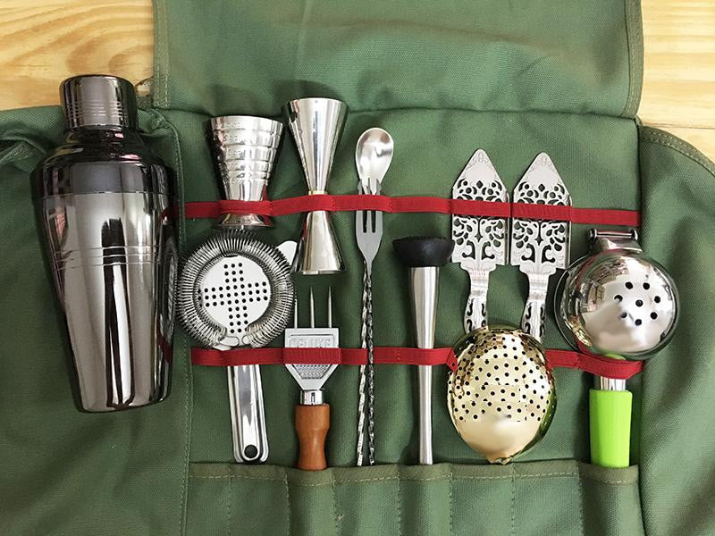 Sac De Transport Pour Barman – Trousse De Voyage Avec Poches, Protection Renforcée | Idéal Cocktails à Domicile Ou En Déplacement - 3